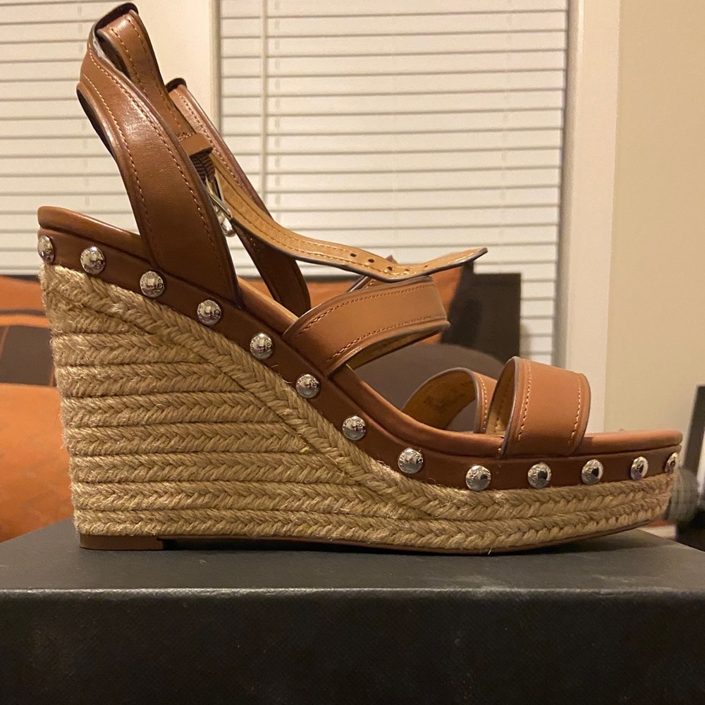 Worn once Coach platform sandals size 8.5.